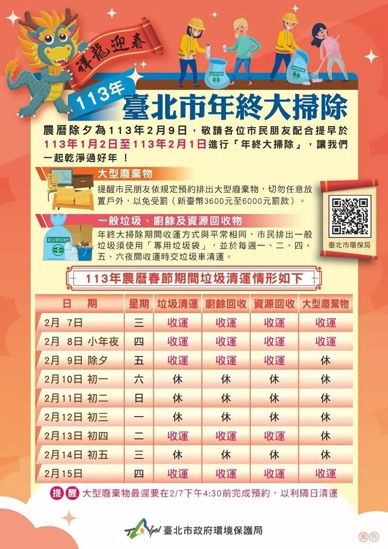 在台北市垃圾車過年時間和垃圾車回收時間,雙十垃圾車收運確實會有變動,因此市民需要特別留意相關公告,以便妥善安排台北市垃圾車過年丟棄的時間。